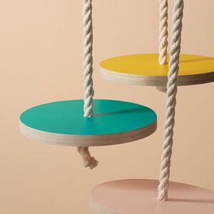 wooden disk rope swing for day care