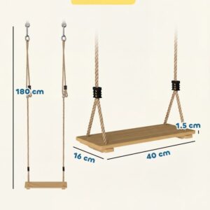wooden swing for kids activity
